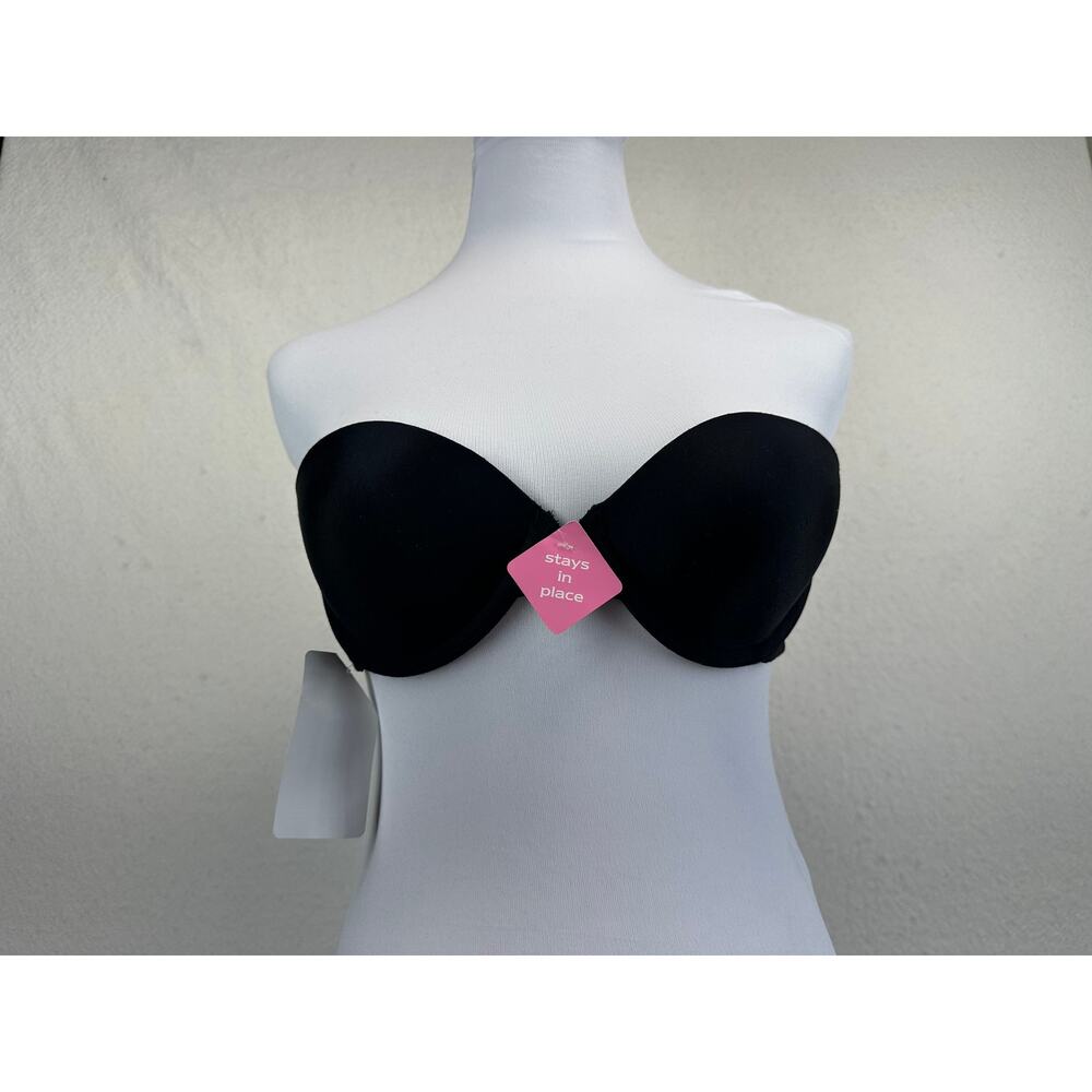 Maidenform Black Strapless Bra Size 34A New With Tags Shapewear Boudoir